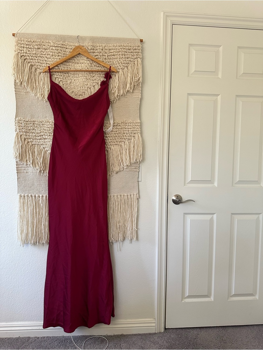 JLuxLabel Red Down the Aisle Satin Gown